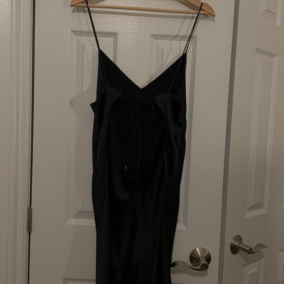 ZARA Black Slip Dress - Size XL - Picture 2 of 3